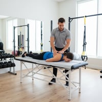 One-on-one physical therapy session in Wilmington showing personalized manual therapy treatment