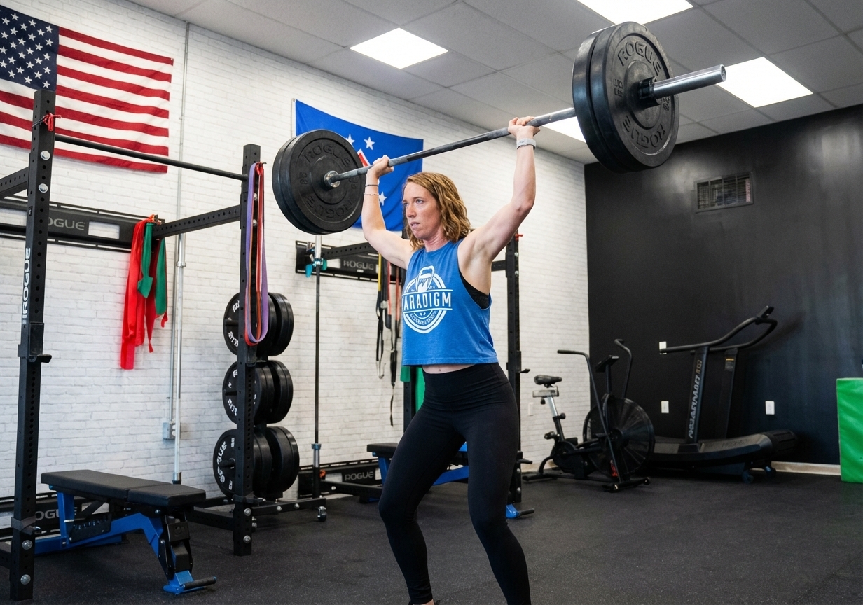 CrossFit athlete training at a functional fitness facility in Wilmington, NC